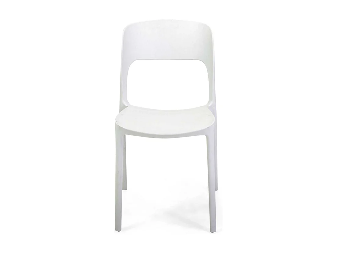 Sedia polipropilene Risto impilabile bianco cm 47x52h83