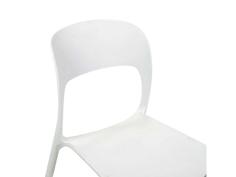 Sedia polipropilene Risto impilabile bianco cm 47x52h83
