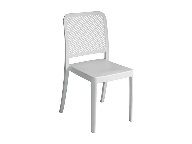 Set di due sedie polipropilene MOIA bianco