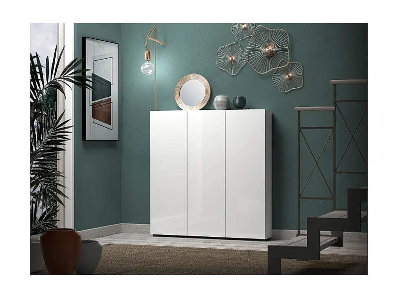 Scarpiera con 3 anta e 5+5 ripiani SPAZIO made in Italy