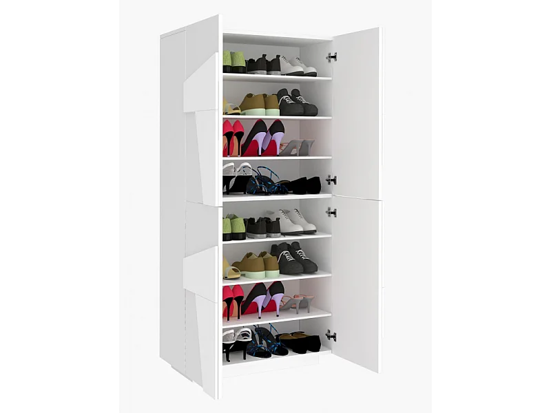 Scarpiera Ping 80 – 4 ante – Bianco Lucido