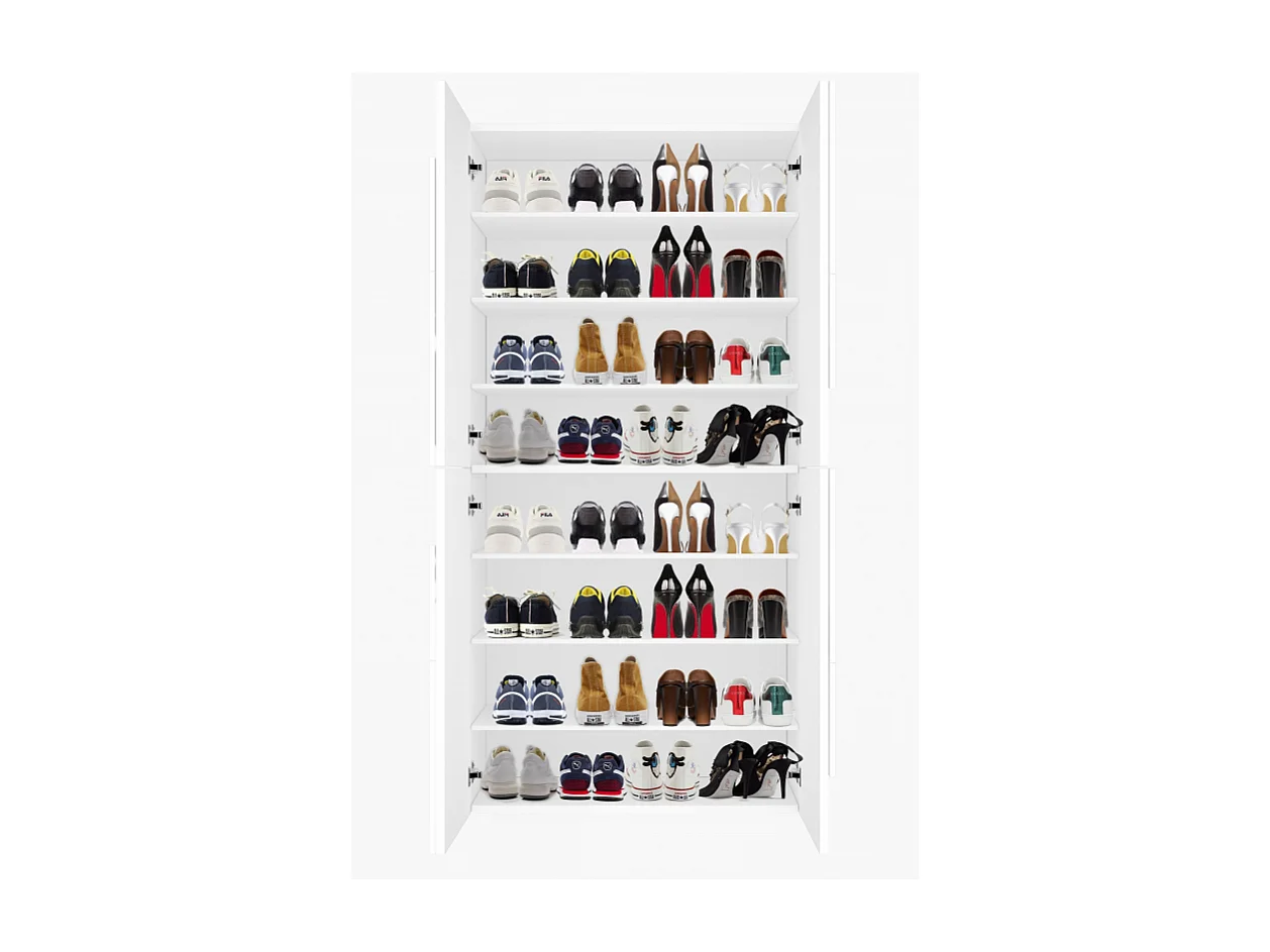 Scarpiera Ping 80 – 4 ante – Bianco Lucido