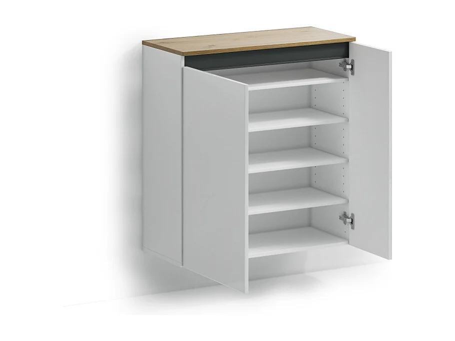 Scarpiera sospesa a 2 Ante ZIPPO made in Italy