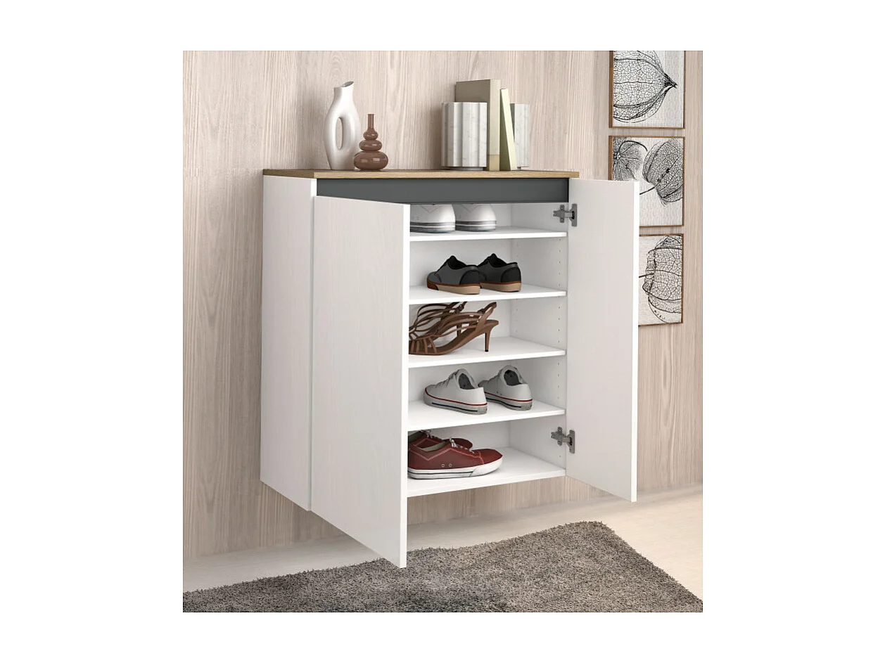 Scarpiera sospesa a 2 Ante ZIPPO made in Italy