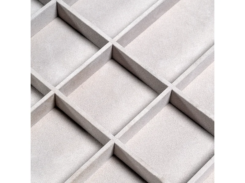 Kit cassetto organizzatore con telaio di guide a chiusura morbida per armadio, regolabile, modulo 600mm, Grigio pietra