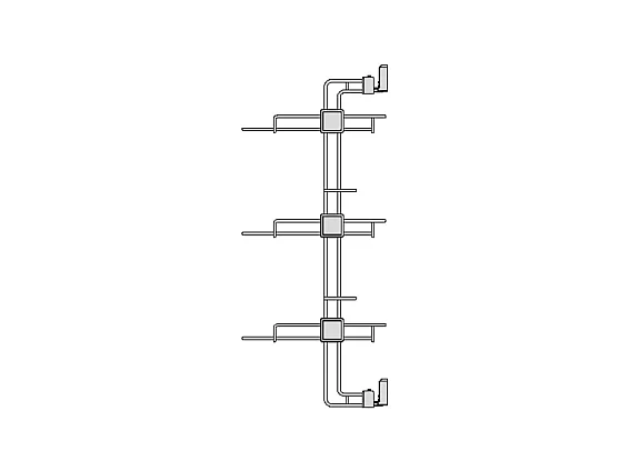 Scarpiera laterale estraibile per armadi e cabine armadio Hack, Destra, Verniciato grigio pietra, Acciaio.