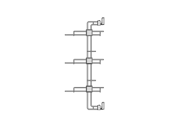 Scarpiera laterale estraibile per armadi e cabine armadio Hack, Destra, Verniciato grigio pietra, Acciaio.