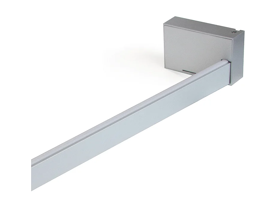Barra appendiabili per armadi Castor con luce LED, batteria rimovibile e sensore di movimento, 1.008, Anodizzato opaco.
