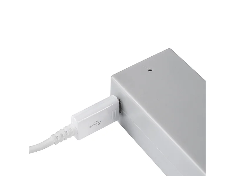 Barra appendiabili per armadi Castor con luce LED, batteria rimovibile e sensore di movimento, 1.008, Anodizzato opaco.