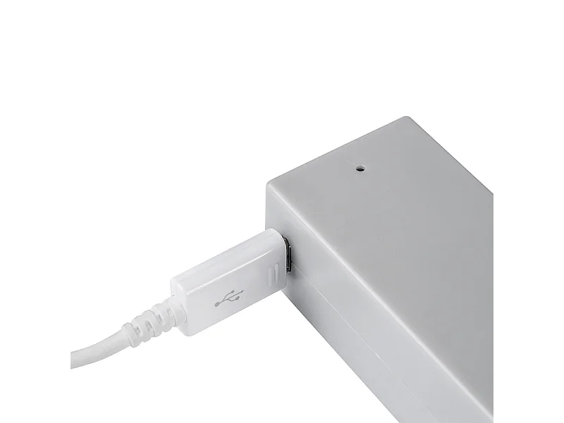 Barra appendiabili per armadi Castor con luce LED, batteria rimovibile e sensore di movimento, 1.008, Anodizzato opaco.