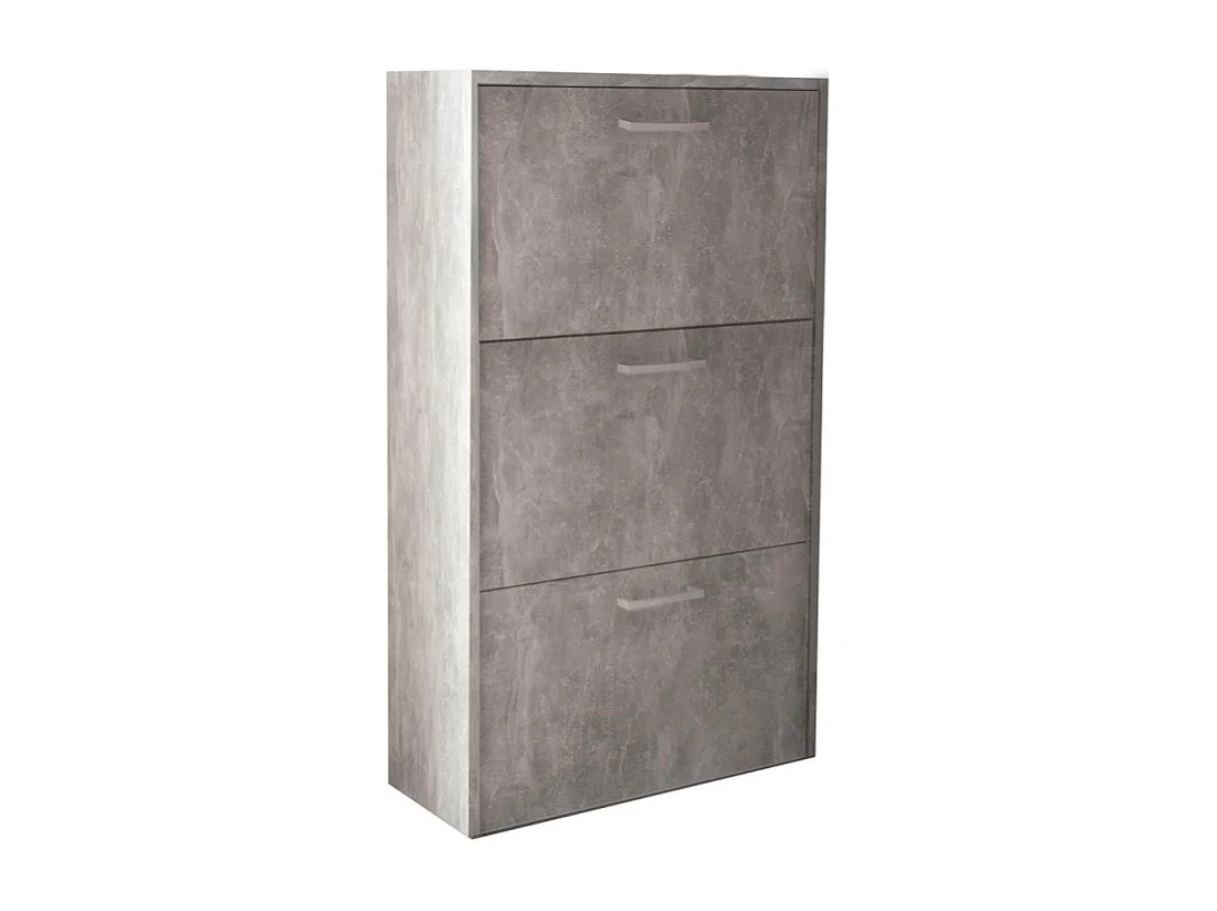 SCARPIERA MOLLY 3 ANTE A RIBALTA GRIGIO EFFETTO CEMENTO