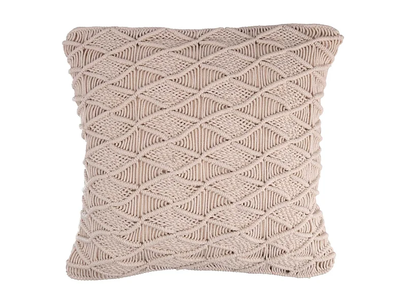 Fodera cuscino tessuto macrame' bianco cm45x45