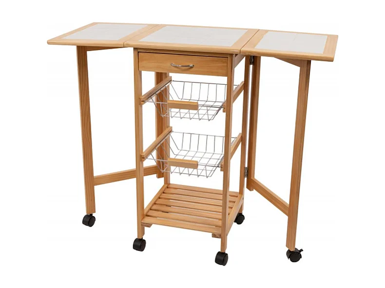 CARRELLO DA CUCINA BUTTERFLY 37X91X76CM CASACOLLECTION