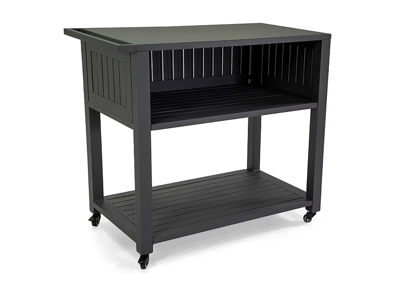 Carrello alluminio antracite cm 102x54,5h90