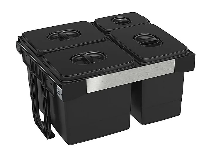 Pattumiera Free Jazz 60 ad estrazione frontale 85 LT grigio