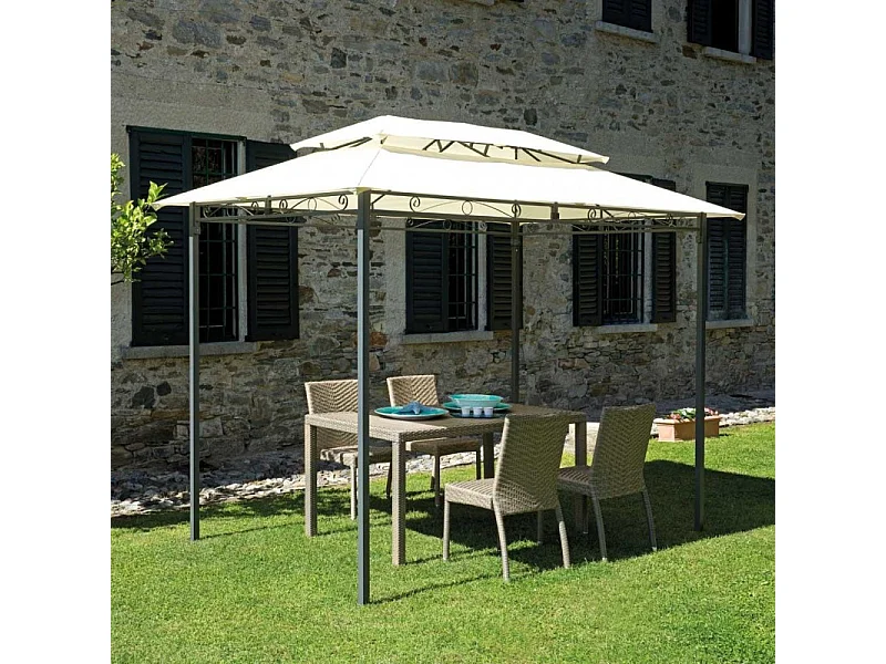 Gazebo Illinois rettangolare MOIA 3x2 mt