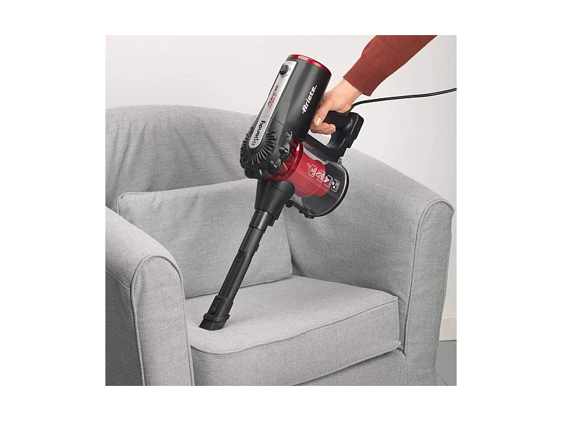 Scopa Elettrica con Filo 600W - Tecnologia Ciclonica - 2 Spazzole - Senza Sacco