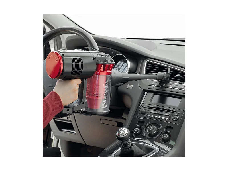 Scopa Elettrica con Filo 600W - Tecnologia Ciclonica - 2 Spazzole - Senza Sacco