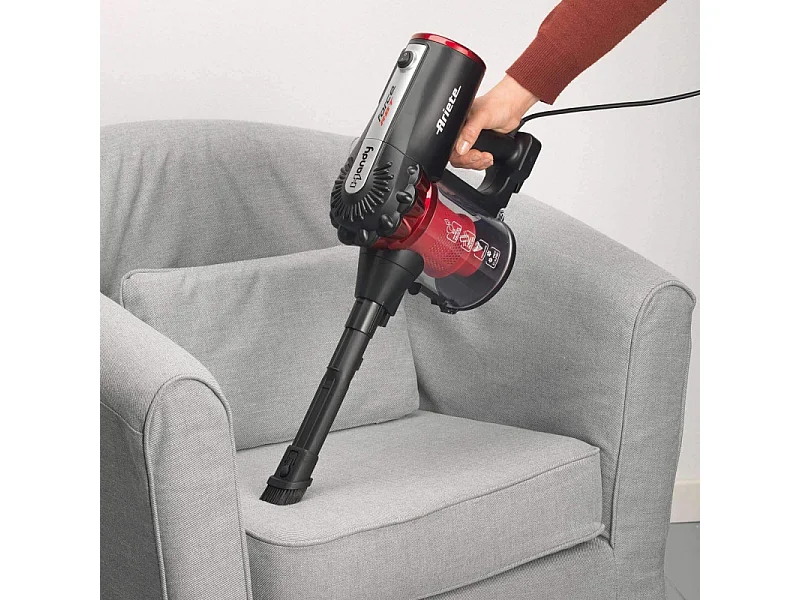 Ariete Handy Force Rbt Sans sac Noir, Rouge