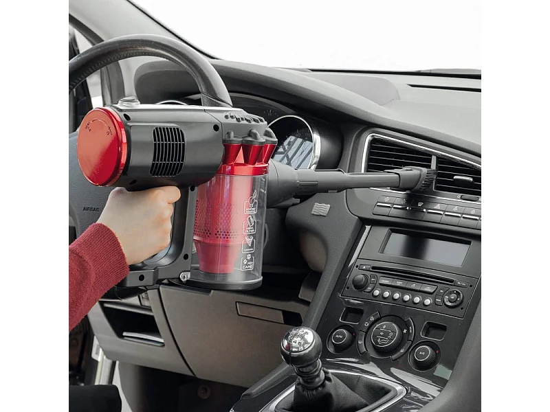 Ariete Handy Force Rbt Sans sac Noir, Rouge