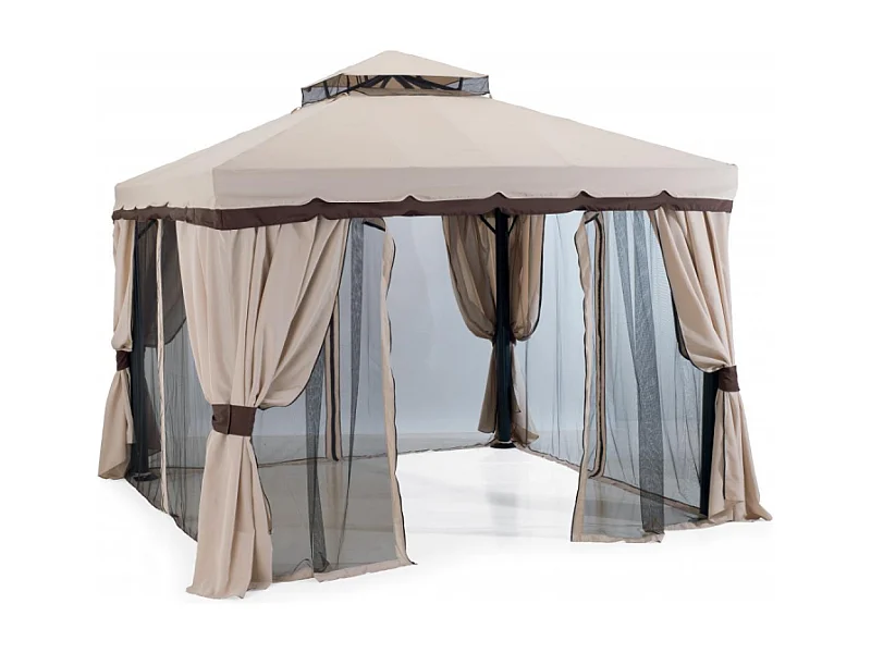GAZEBO CON COPERTURA ROMA 4X3M ECRU CASA COLLECTION