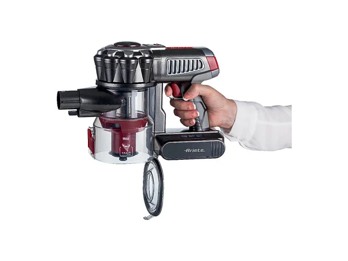 Scopa Elettrica Senza Fili - 3 Livelli di Filtrazione - Batteria Li-Ion 2200 mAh - Rosso