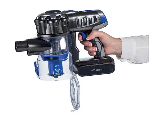 Scopa Elettrica Senza Fili - 3 Livelli di Filtrazione - Batteria Li-Ion 2200 mAh - Blu