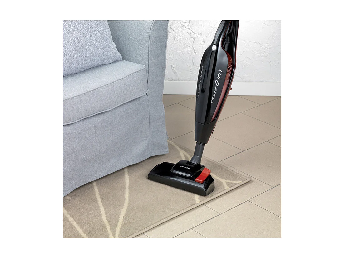 Scopa elettrica 2 in 1 Aspirapolvere e aspirabriciole, 0,8L - tecnologia ciclonica senza sacco, filtro HEPA - Con filo