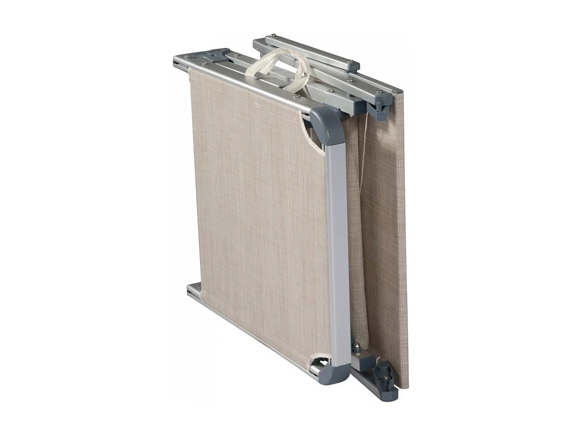 Set Di 2 Lettini Mare Pieghevole C/Tett Alu 1,1/Text 750 Sabbia Moia