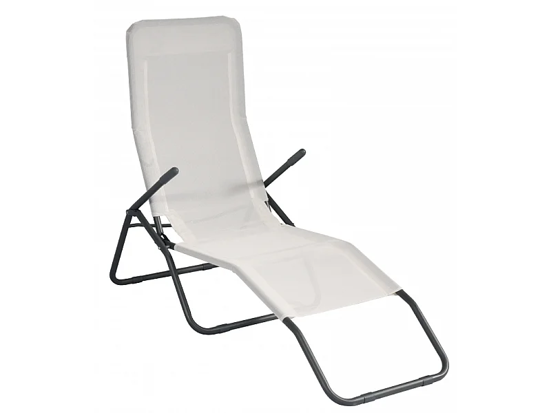 Set Di 5 Poltrone Palma Ferro Grigio/Text Ecru' Moia