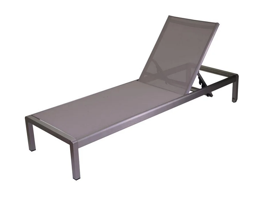 Lettino alluminio anodizzato seattle cm 197x64h30