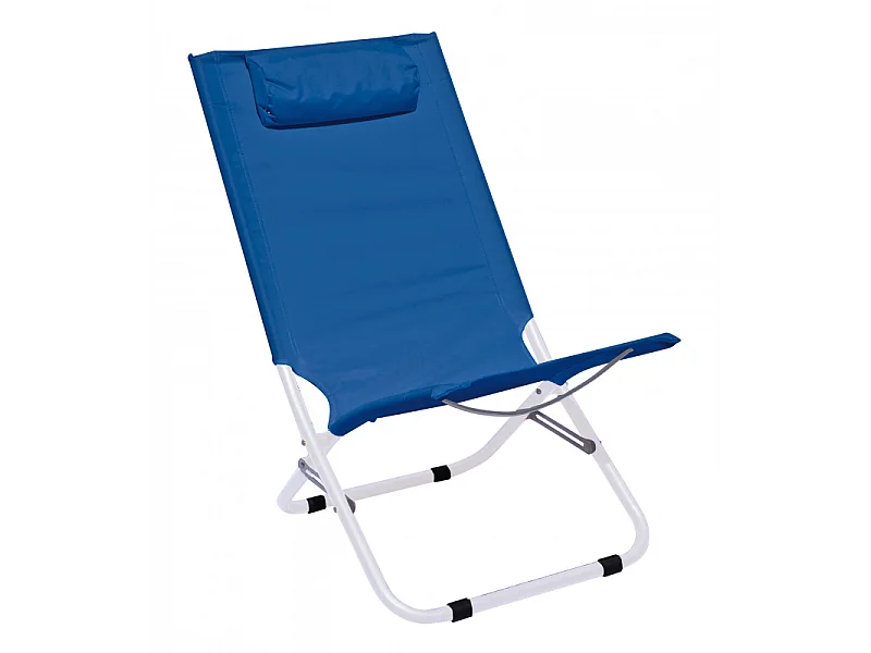 Set di 8 Spiaggina in Ferro Bianco/Poli Tinta unita Moia