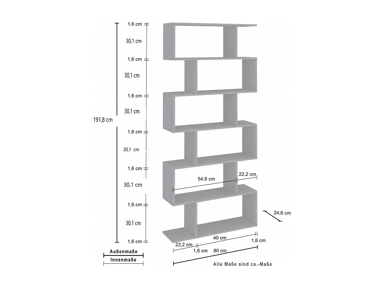 Libreria Calli – 84x192x24 – Bianco Lucido