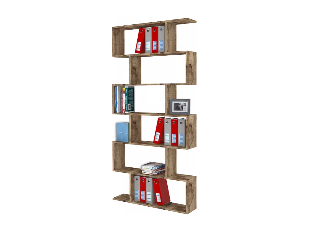 Libreria Calli – 84x192x24 – Acero Pereira