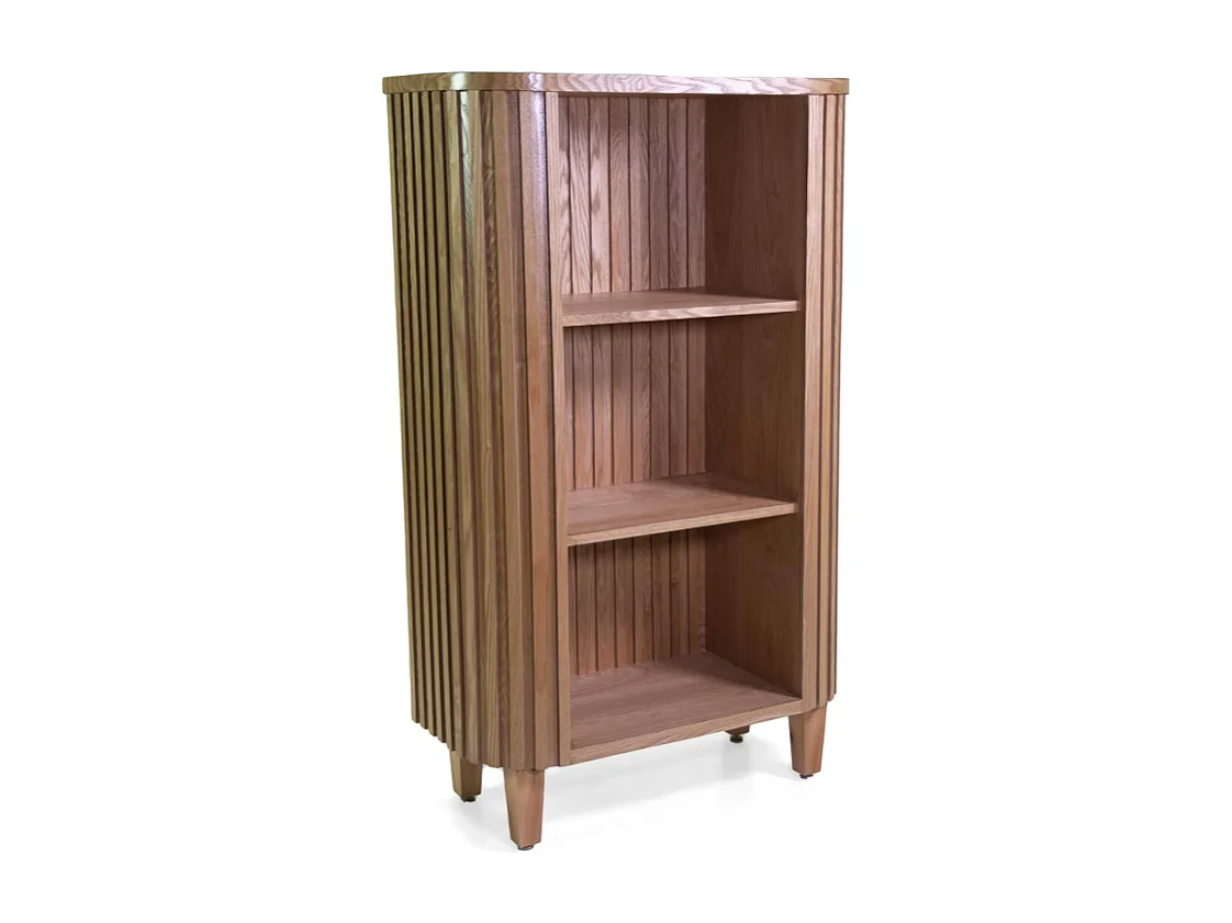 Mobile libreria legno Prana 3 ripiani cm 80x35h130