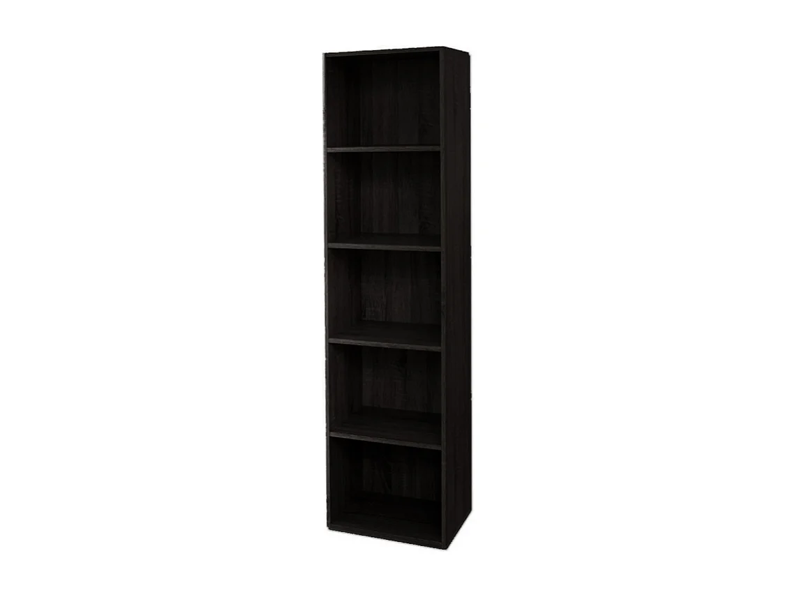 Libreria in legno 5 ripiani scaffale Wengè L 40 x H 29 x H 172 cm