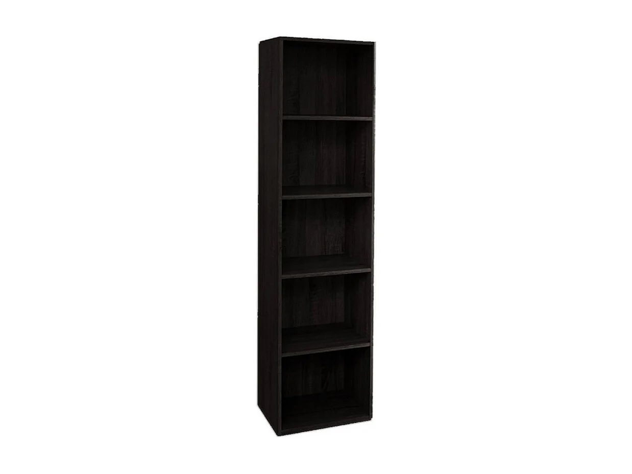 Libreria in legno 5 ripiani scaffale Wengè L 40 x H 29 x H 172 cm