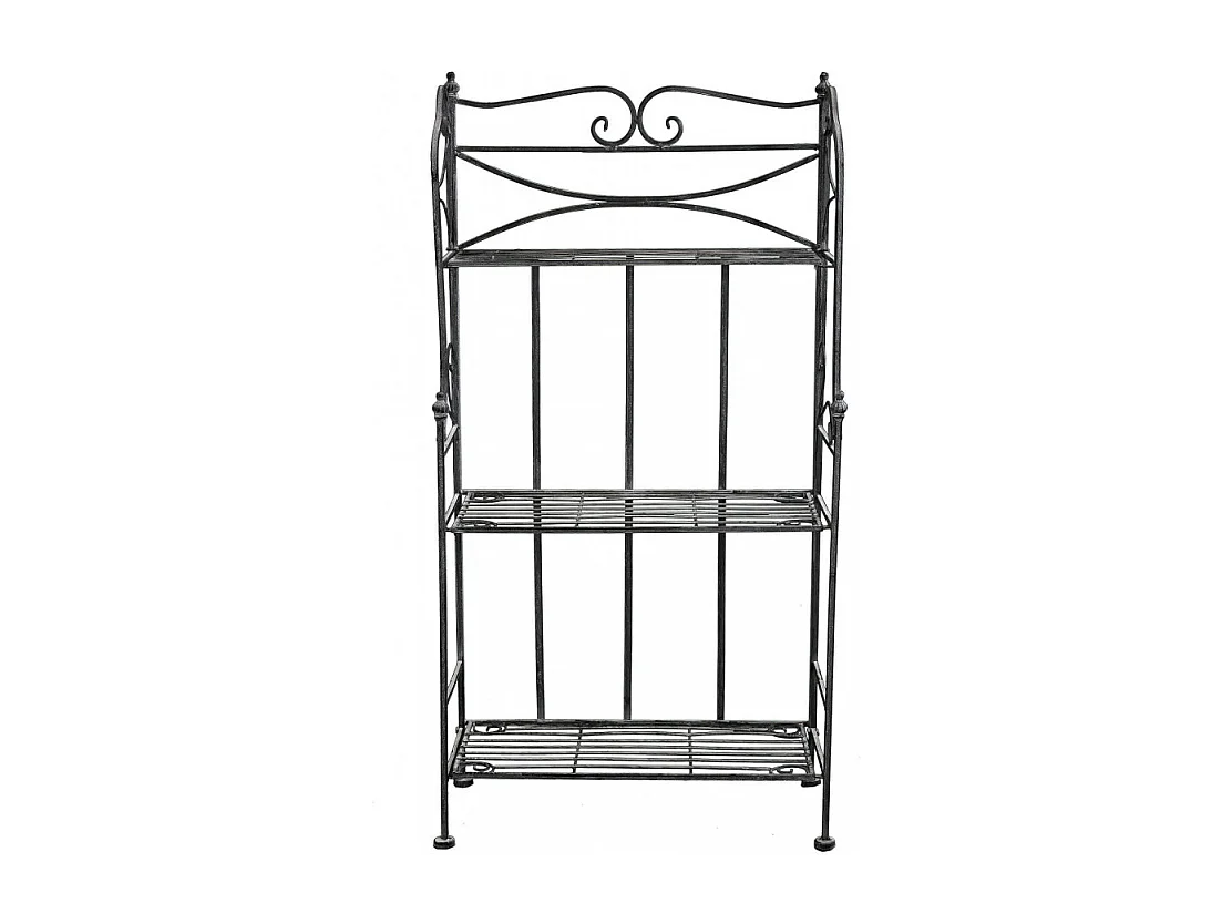 SCAFFALE CLAUDE 3 PIANI BIANCO OSSIDATO