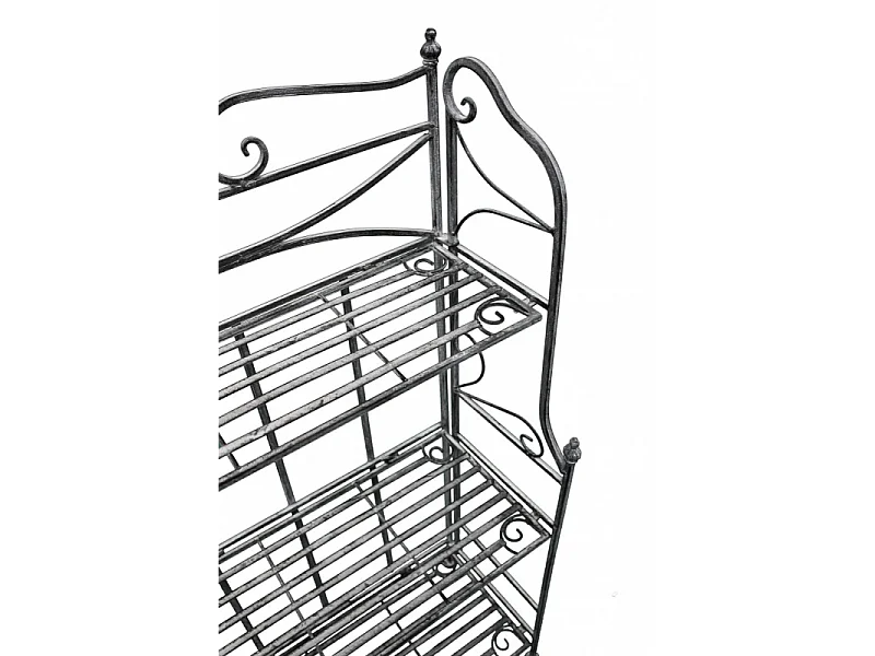 SCAFFALE CLAUDE 3 PIANI BIANCO OSSIDATO