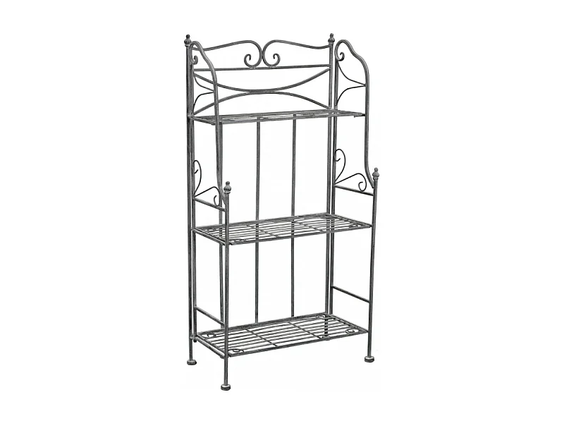 SCAFFALE CLAUDE 3 PIANI BIANCO OSSIDATO