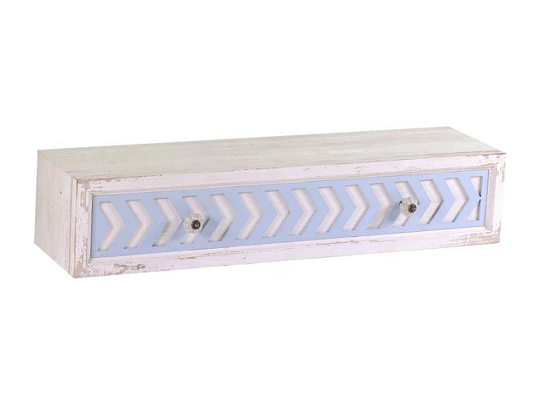 Mensola legno cipro con cassetto cm80x21h16,5