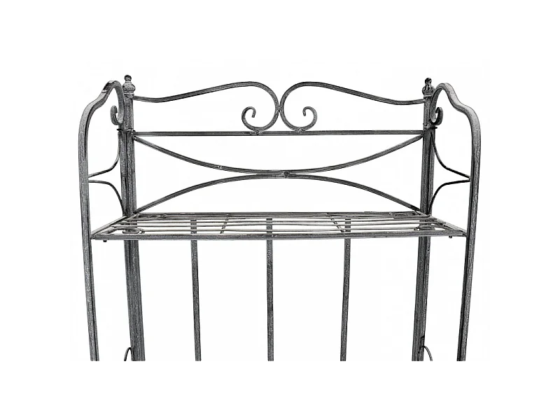 SCAFFALE NOELLE 4 PIANI BIANCO OSSIDATO