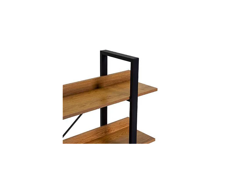 Scaffale metallo legno Achille 3 piani cm 120x28h108