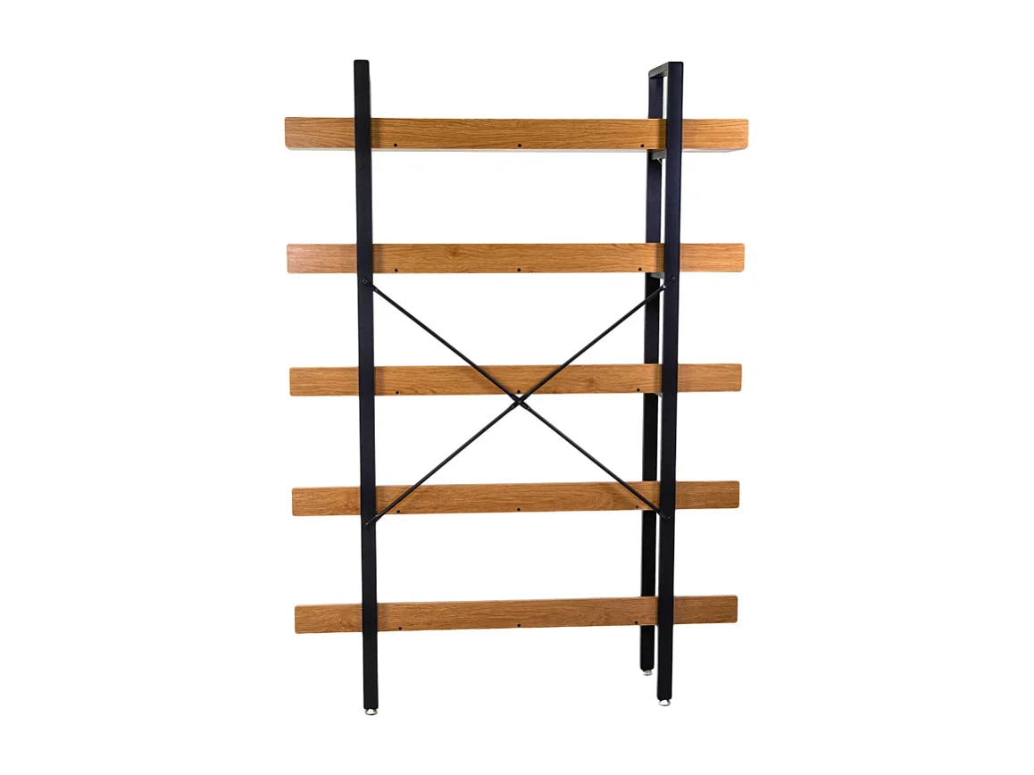 Scaffale metallo legno Achille 5 ripiani cm 120x28h171