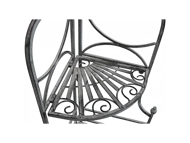 SCAFFALE ROSALIE 3 PIANI BIANCO OSSIDATO