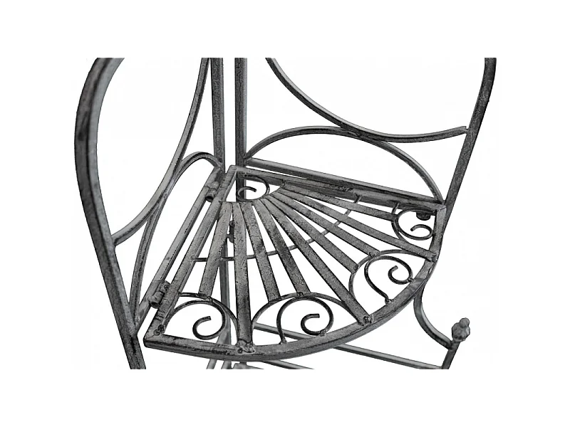 SCAFFALE ROSALIE 3 PIANI BIANCO OSSIDATO