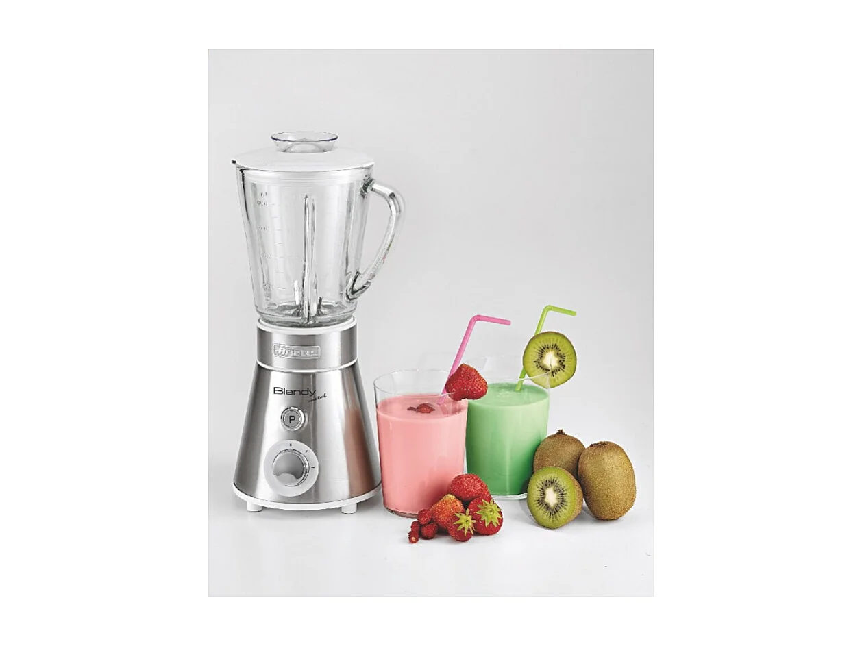 Frullatore - Lame in Acciaio Inox - Tazza in vetro 800ml - 2 velocità + Pulse - 300W - Argento