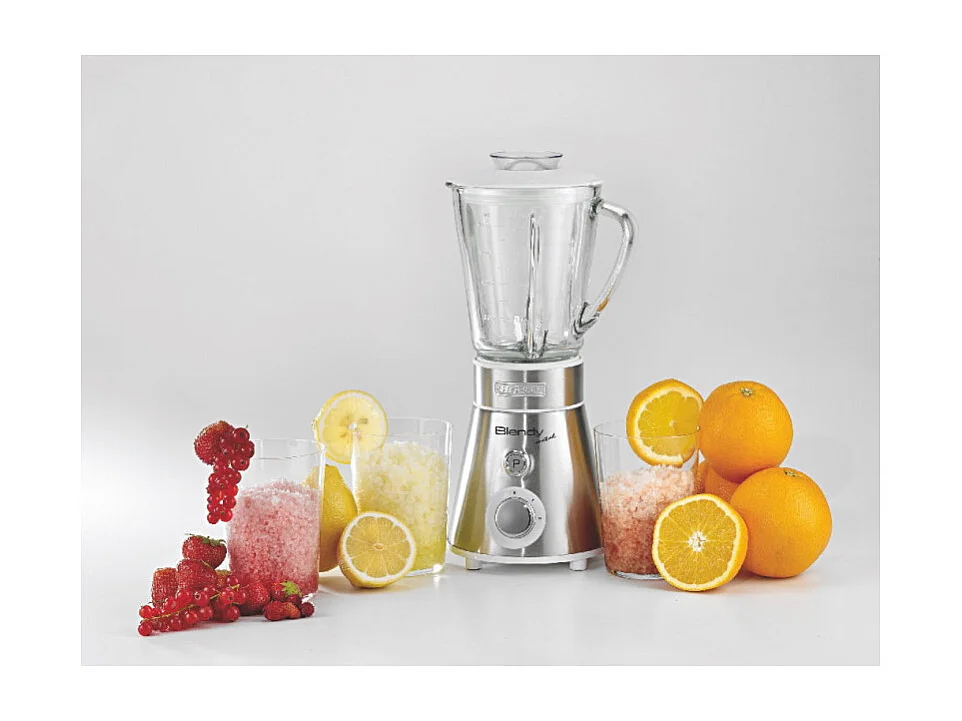 Frullatore - Lame in Acciaio Inox - Tazza in vetro 800ml - 2 velocità + Pulse - 300W - Argento