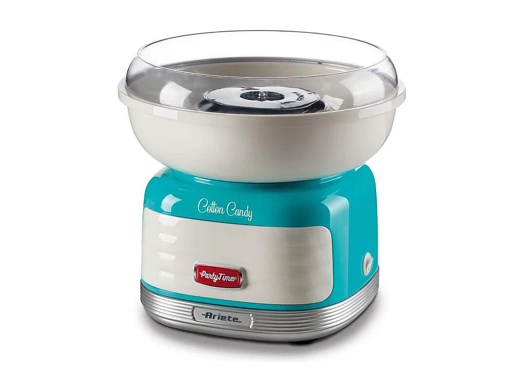Macchina per Zucchero Filato - Compatibile con Zucchero Semolato e Caramelle Dure - 500 Watt - Azzurro