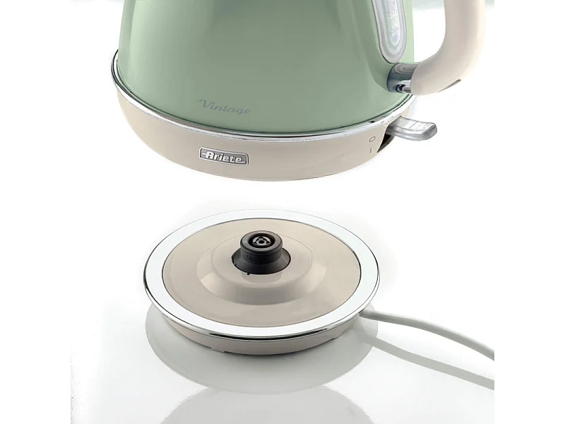 Bollitore Elettrico 1,7L - Design Vintage, Autospegnimento, Acciaio Inox - Verde